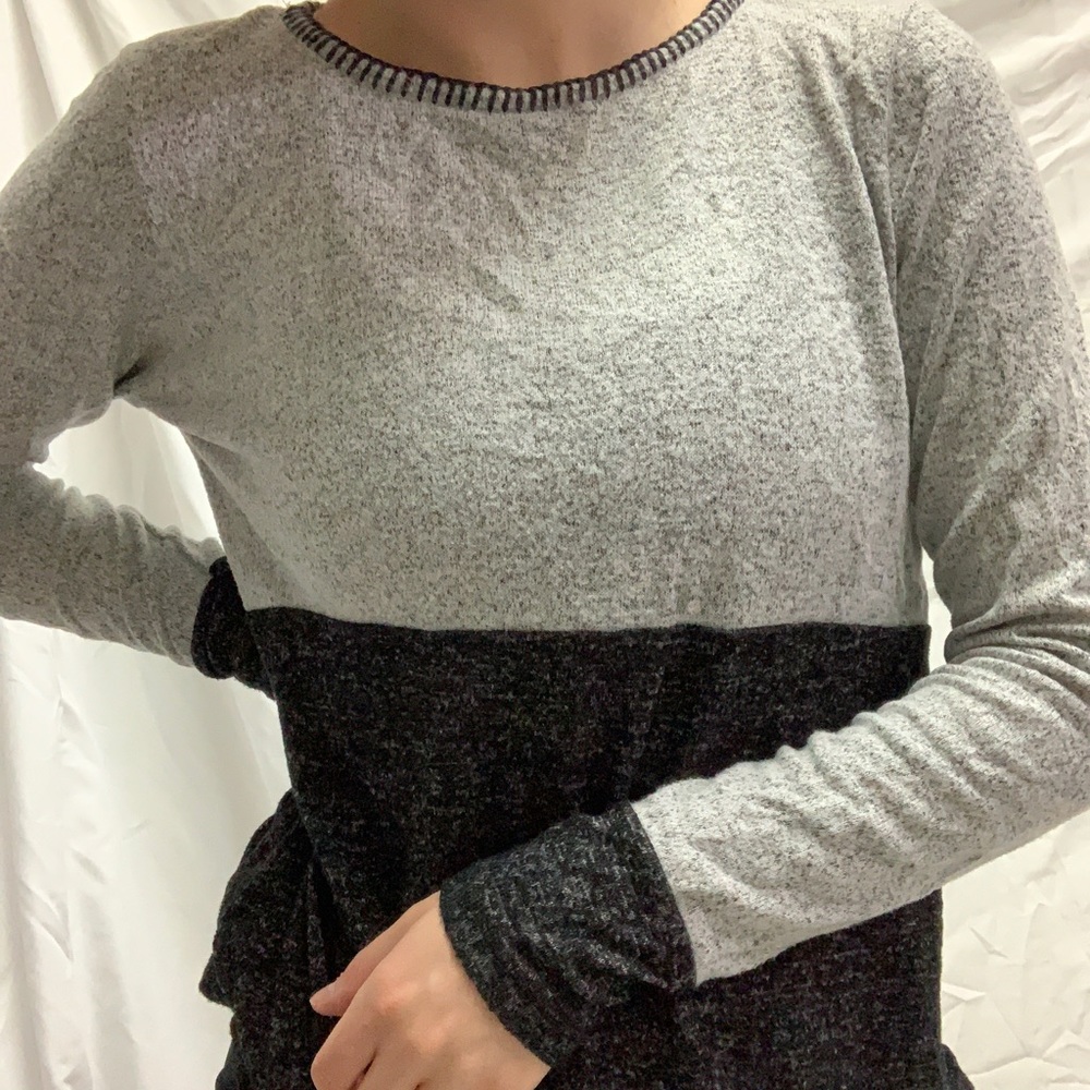 Color Block Knit Shirt